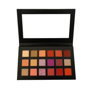 Cosmetics grade increditable richer and vibrant easy colored cardboard 18 makeup eye shadow