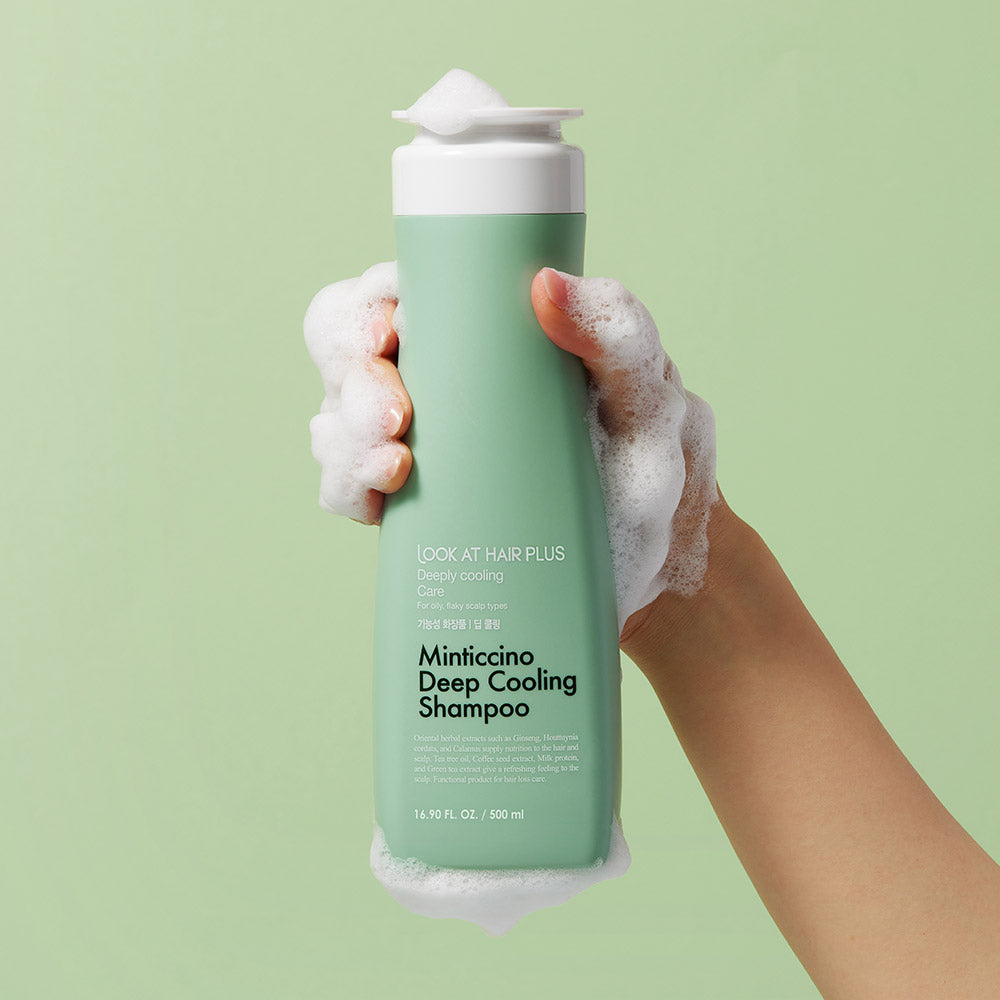 (DAENG GI MEO RI) Look At Hair Plus Minticcino Deep Cooling Shampoo 500ml