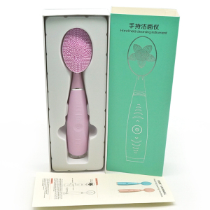 Deep cleaning pore cleanser face massager rechargeable electric handheld facial cleansing brush