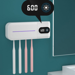 Dropshipping UV toothbrush holder automatic toothpaste dispenser