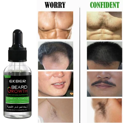 Ekber Organic 30ml Wholesale Moustache Styling Softens Grooming Beard Growth Oil for Men