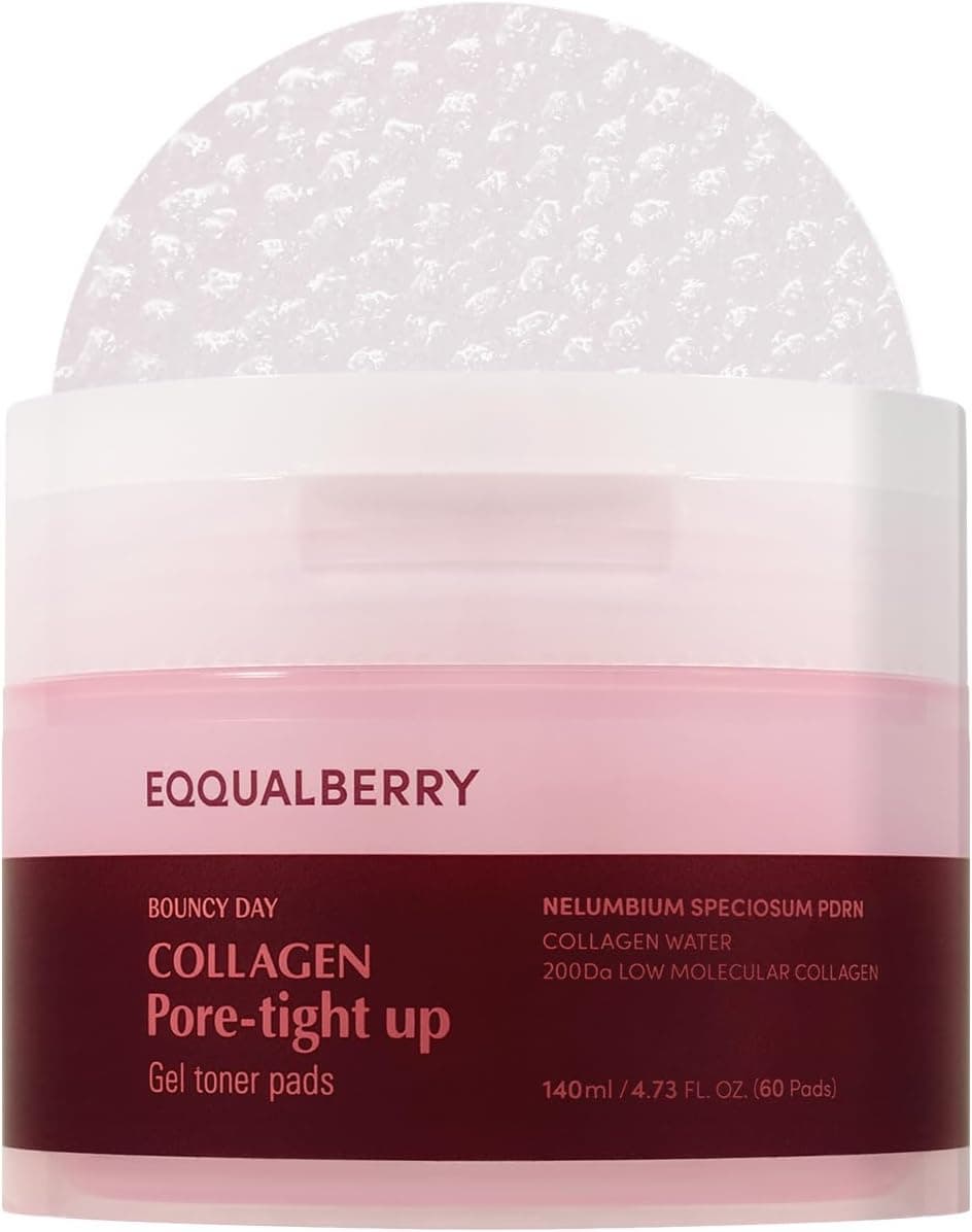 Eqqualberry Collagen Pore-Tight Up Gel Toner Pads
