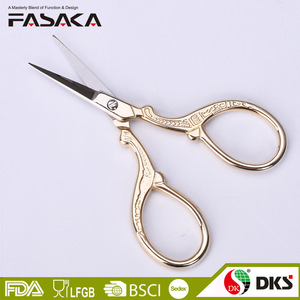 ES16030 -G 100% Brand new full stainless steel embroidery scissors suitable for makeup ,cosmetic and tailors ,multifunctional.