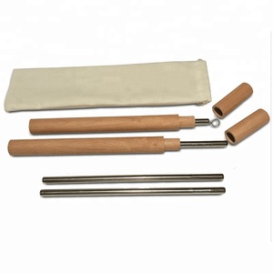 Factory wholesale color drinking custom stainless steel straw I Reusable metal straw with cleaning brush