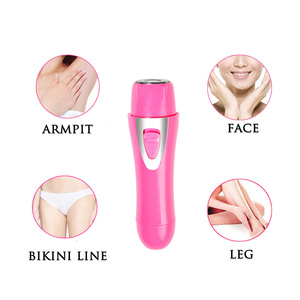 Female Mini Electric Epilator Lipstick Body Face electric shaver / lady shaver