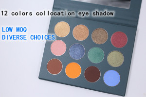 High Pigment Private Label Magnetic Diy Eyeshadow Palette Pressed Glitter Eyeshadow