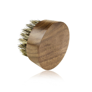 High Quality Massage color black walnut  Beard Round Brush