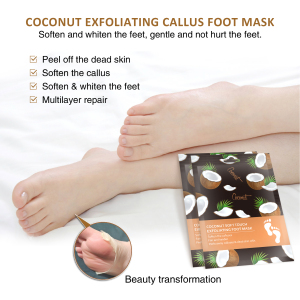 High Quality Skin Foot Care Purederm Peel Mask Manufacturer Natural Coconut Exfoliating Peeling Foot Mask