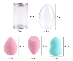 hot selling private label soft cosmetic removing colorful puff makeup powder blending sponge set foundation custom