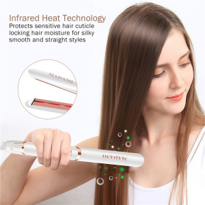 Hottest gold 450 degrees hair straightener intertek infrared flat iron