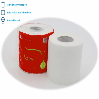 Individually Wrapped Soft Thick Absorbent Dissolve Flushable Toilet Paper