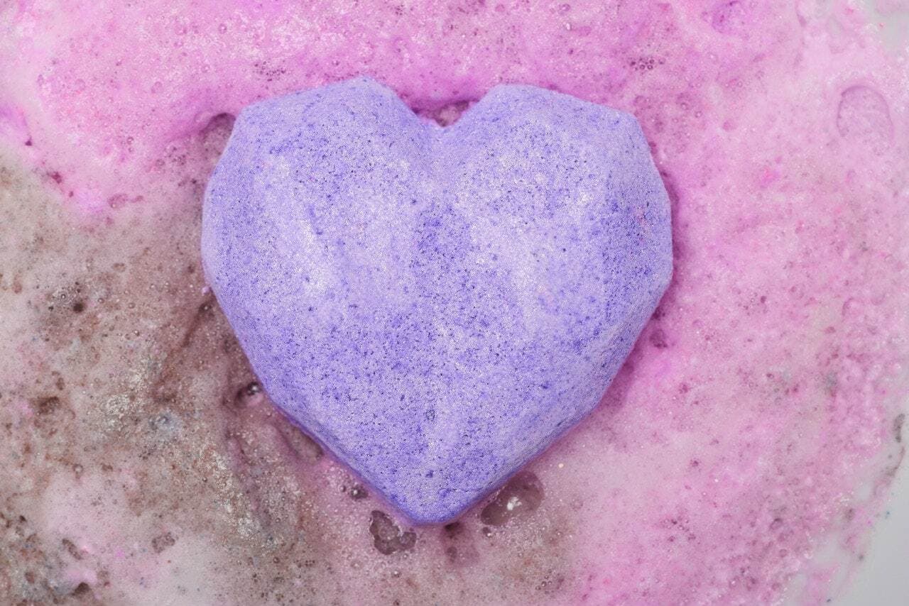 Kirit Healing Bath bomb Heart-shaped Bubble bath 