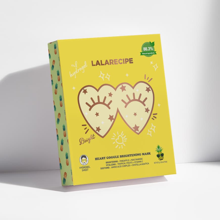 [LALARECIPE] HEART GOGGLE BRIGHTENING MASK