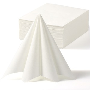 Lekoch 2-Ply Air-Laid one box Disposables Paper Napkins In White 50PCS