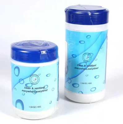  Select 75% Alcohol Wipes Disinfectant Wipes 60~100PCS in Canister