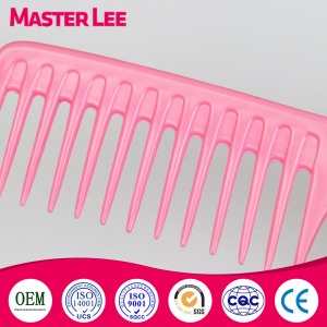 Masterlee Brand Salon Products Wide Teeth Cutting Hair Comb Plastic Big Comb