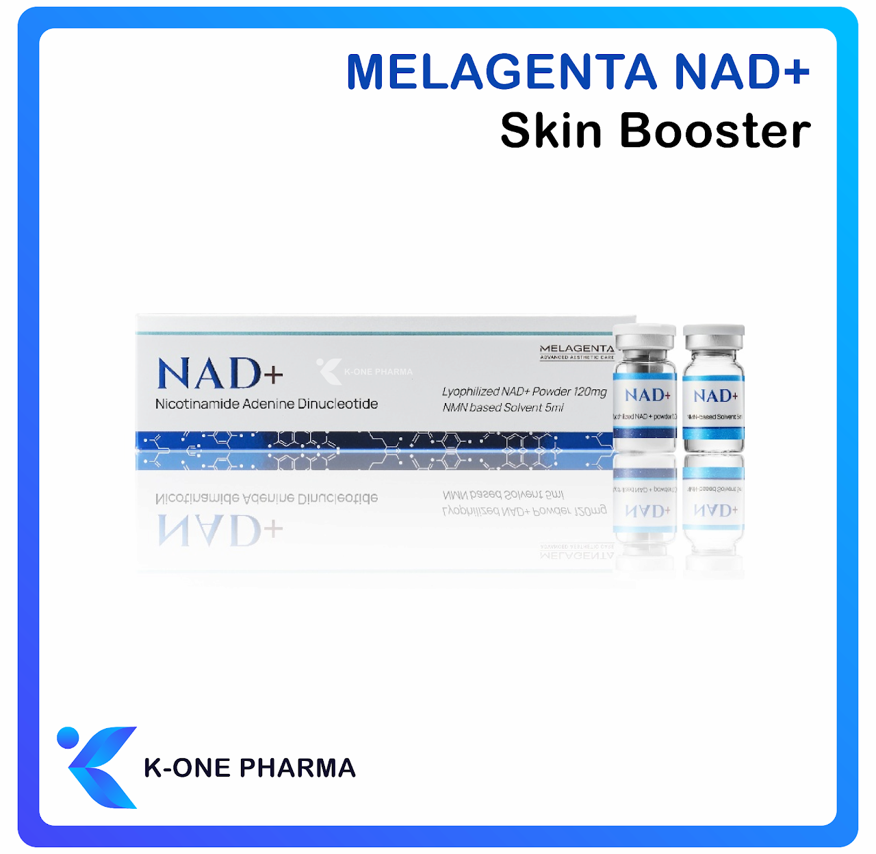 Melagenta NAD+ Bioestimulador Solución Regenerativa Rejuvenecimiento y Recuperación