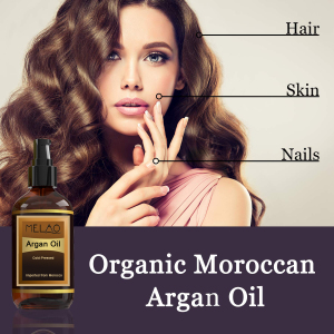 Melao 4 fl. oz. organic Natural Argan Oil Moroccan 100% Pure Face Nails Beard Cuticles OEM