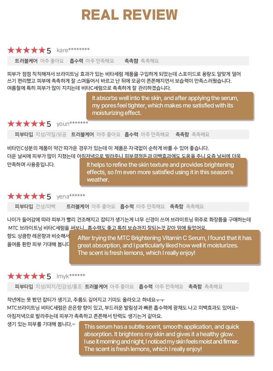 MTC Brightening Vita C serum