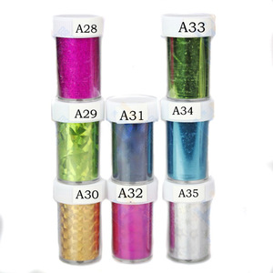 Nail Foil Heat Transfer foil nail art/3D Type and Plastic,Paper and plastic Material gold nail sticker