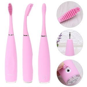 Newest Automatic Silicone toothbrush Sonic Electric toothbrush For Adult Kids replacement brush heads