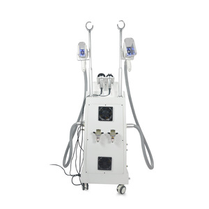 Newest double cryolipolysis device + cavitation slimming machine + RF fat burning machine