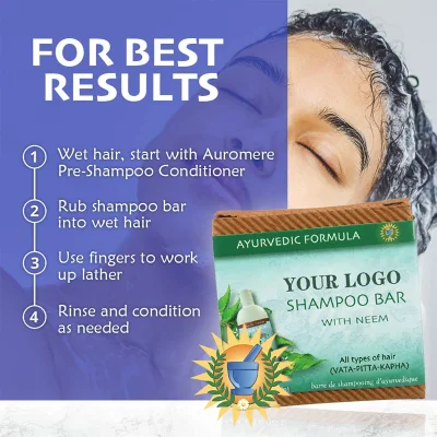 Nourishing Refreshing Ayurvedic Shampoo Bar Moisturizing Factory Custom 2in1head and Shoulders Shampoo