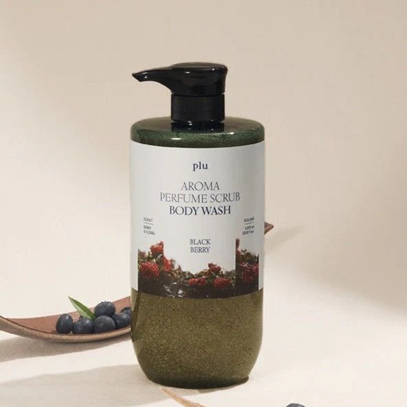 (PLU) Aroma Perfume Scrub Body Wash Black Berry 1L