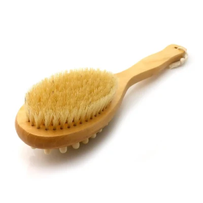 Private Brand FSC Wooden Handle Bath Brush with Massage Head