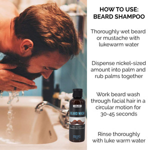 Private Label FDA Approved Organic Beard Care Products Cleansing And Moisturizing Beard Shampoo