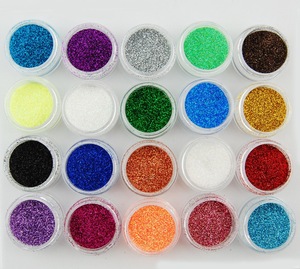 Professional Acrylic Nail art color acrylic brand Glitter powder