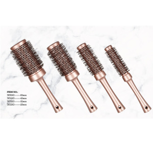 Salon Gold Boar Bristle Hairdressing Round Ceramic Hair Brush