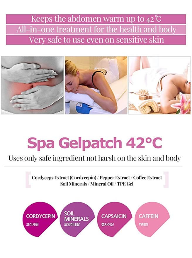 Spa Gelpatch 42℃ Body Applicator Wrap Fat Burner Weight Loss Cellulite Diet Patch