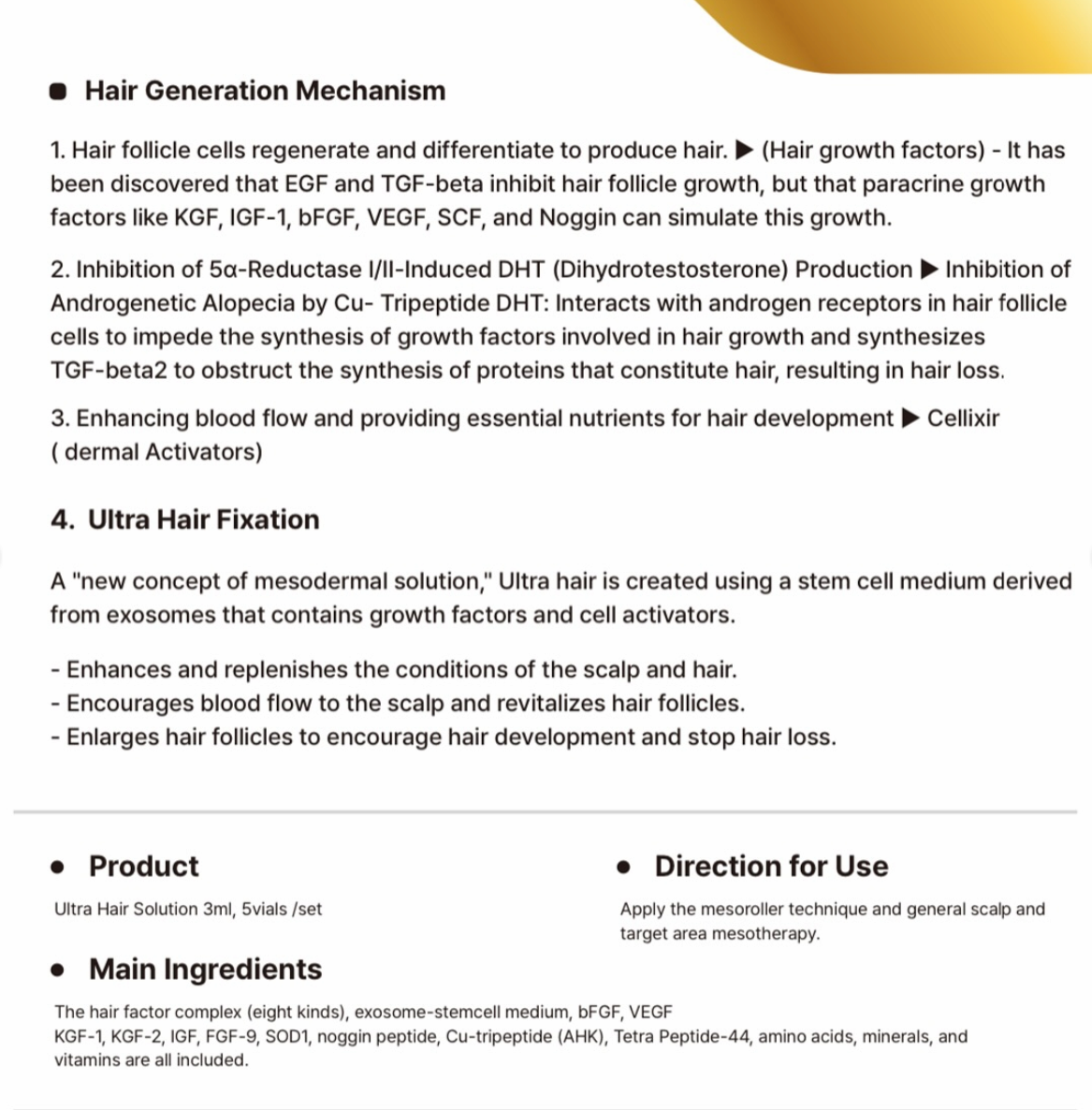 ULTRA HAIR  stem cell exosome-based hair loss treatment