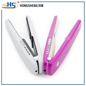 USB recharge pro cordless mini flat iron/hair straightener