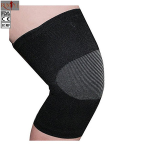 Wholesale Breathable Elastic Bamboo Charcoal Cotton Kneepad Knee Sleeve Support for Sports Safety