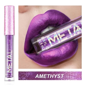 Wholesale Cheap Purple No Brand Logo Metal Makeup Lip Gloss