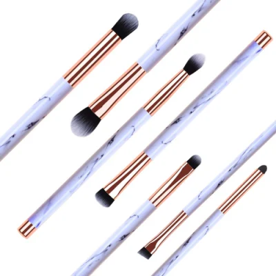 Wholesale Make up Brush Private Label 8 PCS Eyeshadow Eyeliner Blending Crease Soft Dense Synthetic Hair Wood Handle Eye Makeup Brushes Set