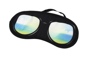 Wholesale Novelty Eye Patch/Sun Glasses Design Sleeping Eyeshade Blinder