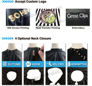 wholesale polyester custom barber salon haircutting capes