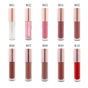 Wholesale Price Custom Lip Gloss With Brush Applicator Lip Plumper Gloss