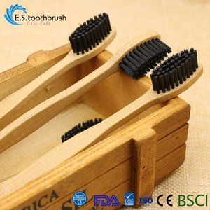 Wholesale Private Label Eco Friendly Bristle Custom Bamboo Charcoal Toothbrush