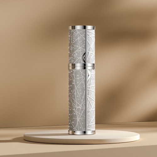 Unique Design High-end Travel-sized 5ML Portable Genuine Leather Empty Spray Perfume Bottle With Self Bottom Filling