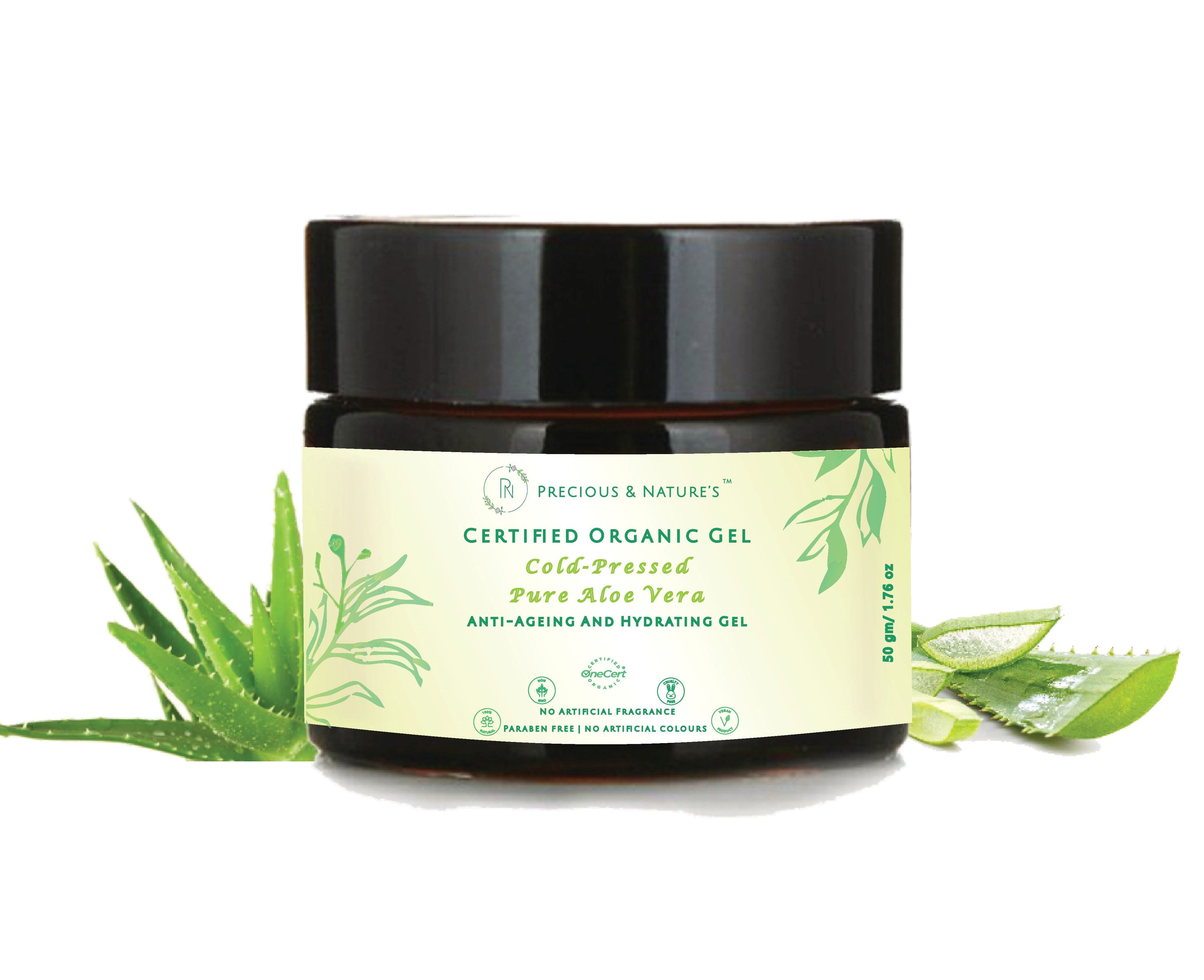 Certified Organic Cold-Pressed Aloe Vera gel