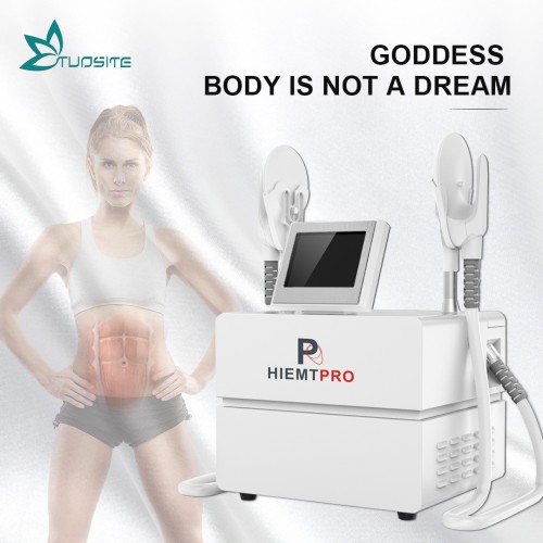 Muscle Stimulator Electromagnetic Hi-EMT PRO Max 2 Handle Emslim Body Sculpting Machine Fat Burning