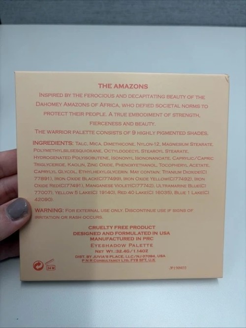 Juvia's Place The Warrior II Eyeshadow Palette Authentic