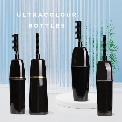 Empty two in one Hair Dye Bottle with Comb Applicator Plastic Tool Hair Color Packaging Bottle