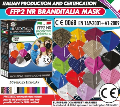 FFP2 PROTECTIVE FACE MASK - CE 0068 Made In Italy