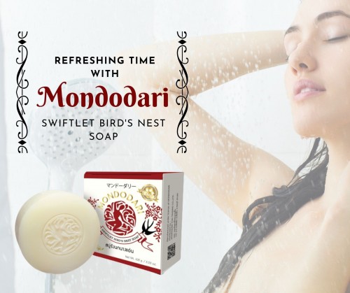 Mondodari Swiftlet bird's nest soap with Agarwood Unique smell