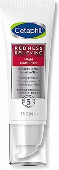 CETAPHIL Night Cream, Redness Relieving Night Moisturizer for Face, 1.7 fl oz